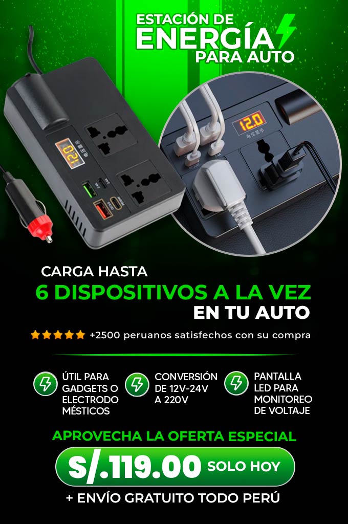 Estación de Energía para Auto Plus